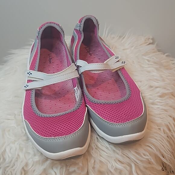 LL Bean Pink and Grey Mary Jane Sports flats - Picture 1 of 8